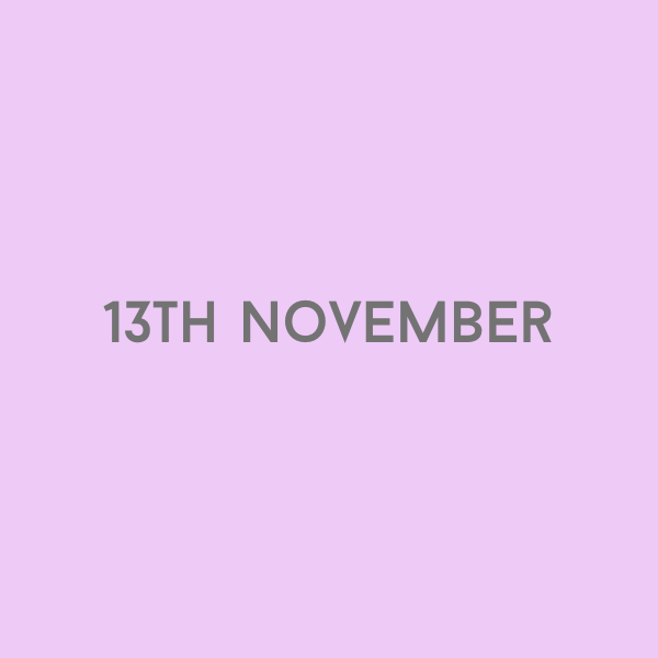 13th November 2026