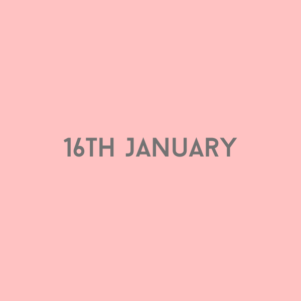 16th January 2026
