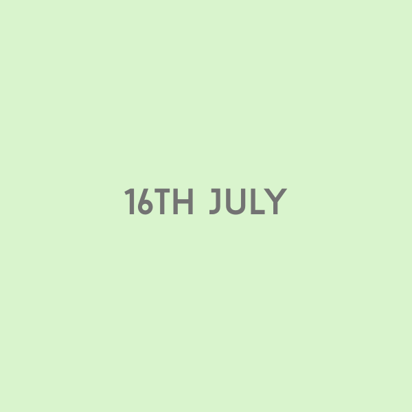 16th July 2026