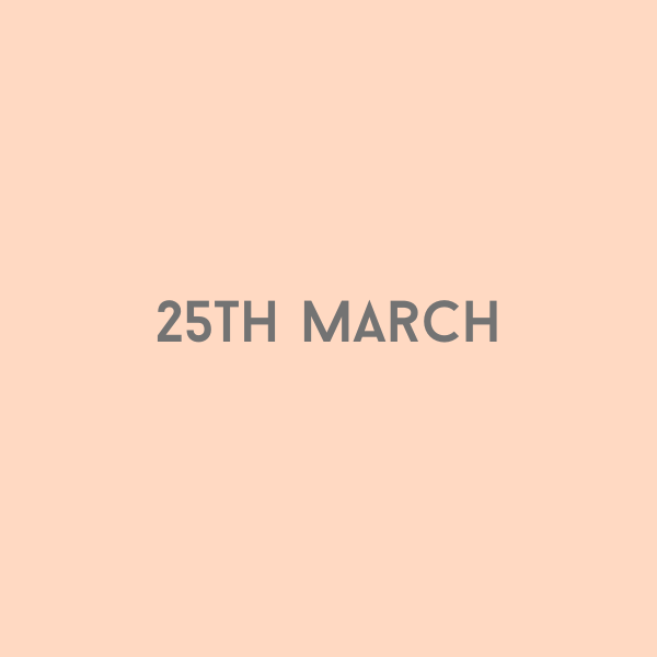 25th March 2026