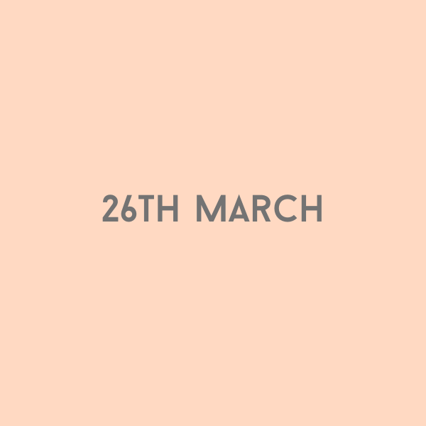 26th March 2026