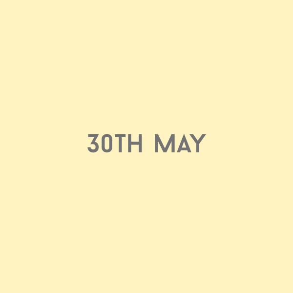 30th May 2026