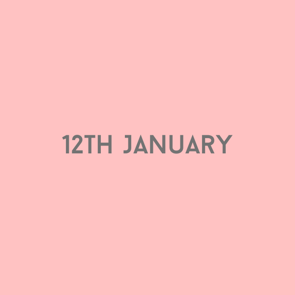 12th January 2026