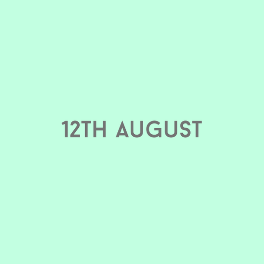 12th August 2026