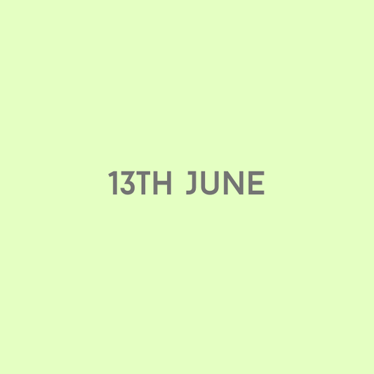 13th June 2026