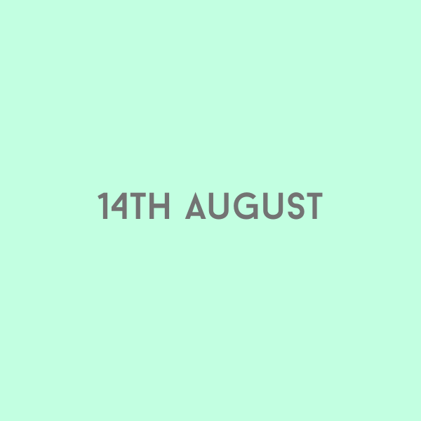 14th August 2026