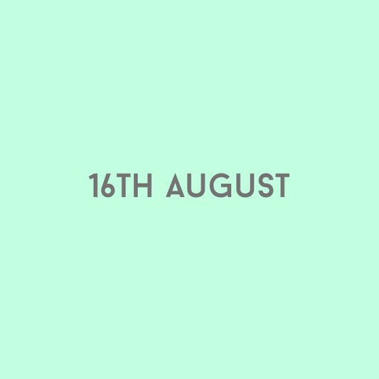 16th August 2026