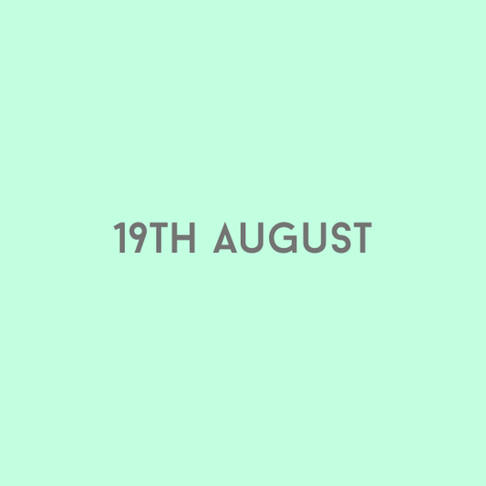 19th August 2026