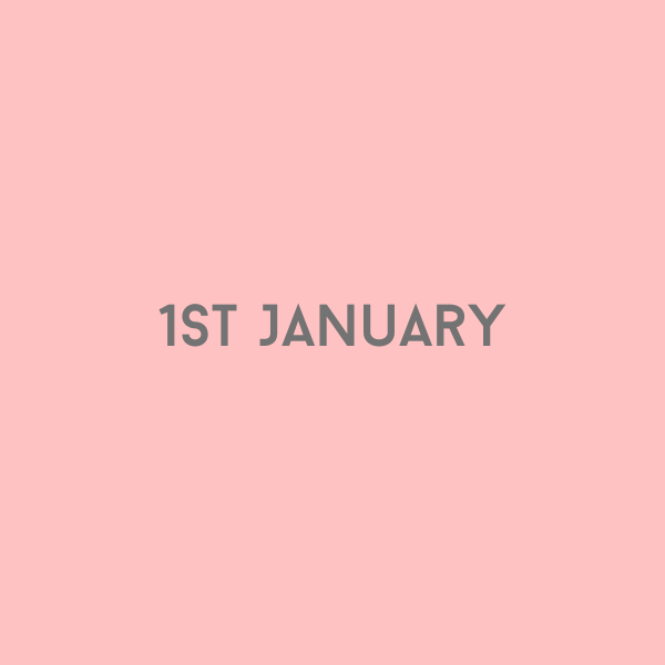 1st January 2026