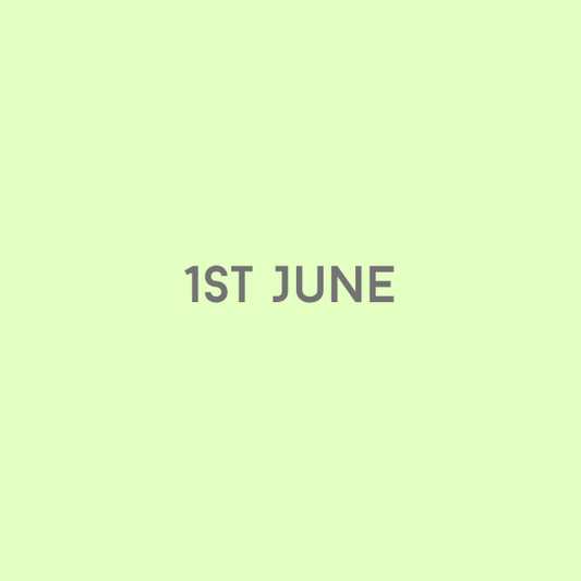 1st June 2026