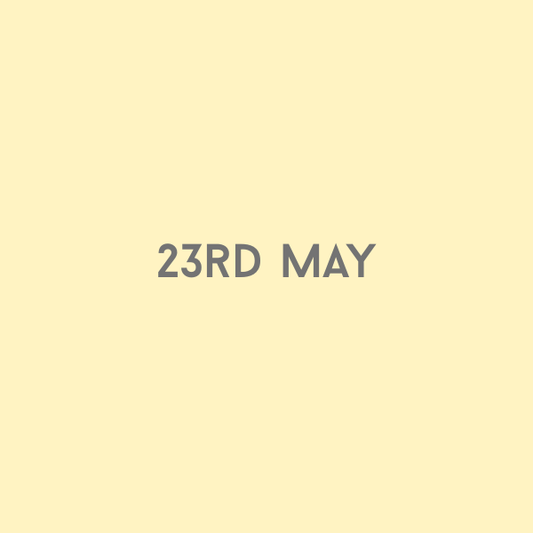 23rd May 2026