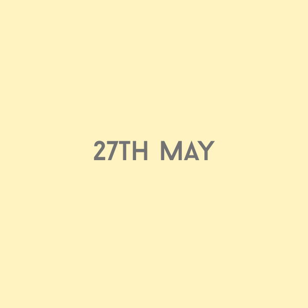 27th May 2026