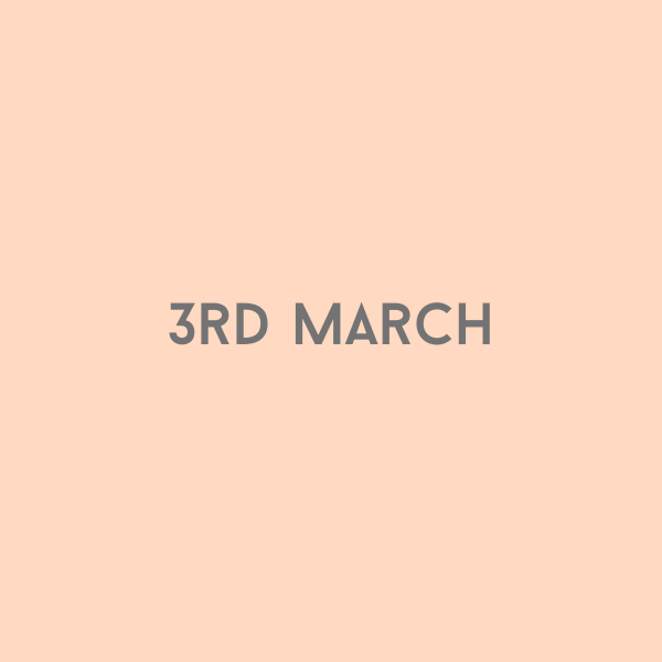 3rd March 2026